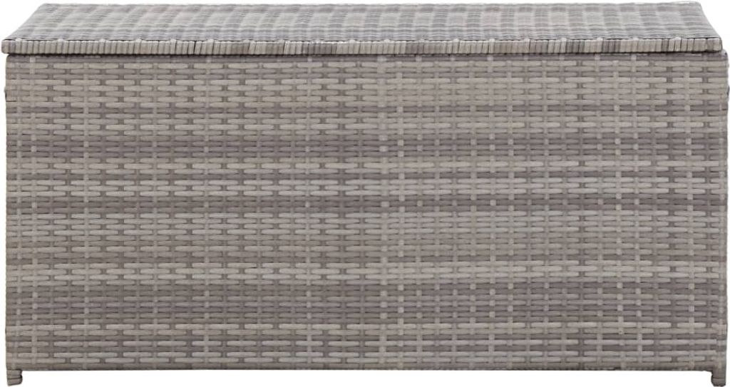 vidaXL Skrzynka ogrodowa z polirattanu 100x50x50 cm Grau Zdjęcie produktu 
