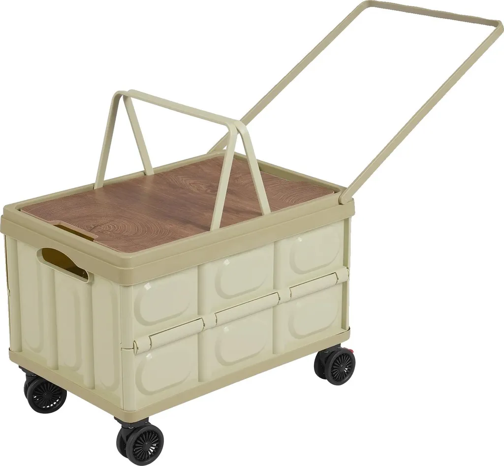 Carrello Trolley Pieghevole Verde - Design Salvaspazio e Multifunzione