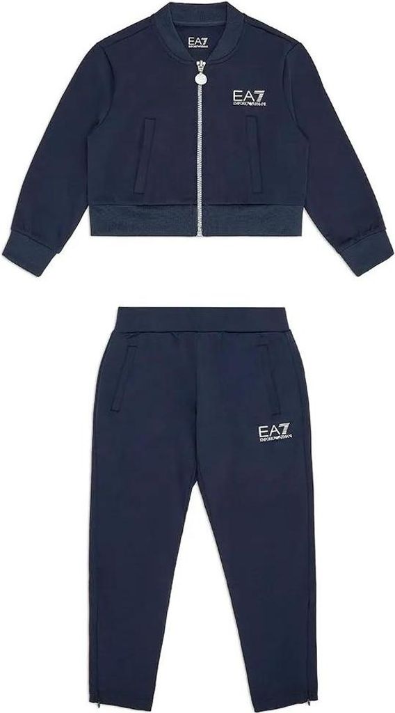 Ea7 Emporio Armani 7g000111_af12114 Trainingsanzug Blau 8 Years Mädchen Blau 8 Years