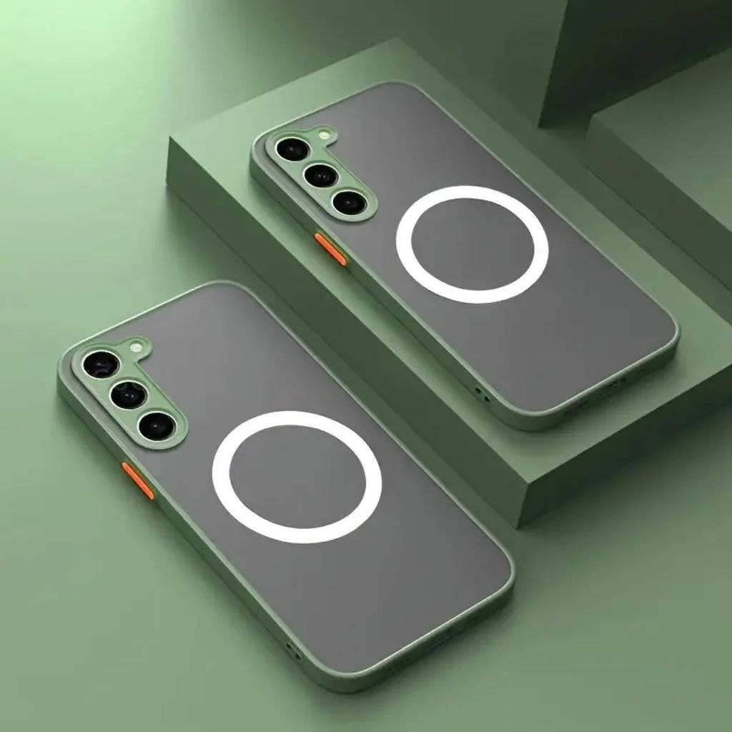 Magsafe Handyhülle für Samsung Galaxy S25 FE TPU Schutz Hülle mit Magnet Ring für induktives laden Schutz Cover Case für Magsafe Zubehör Fa...