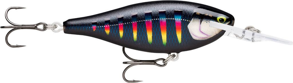 Rapala Shad Rap Elite - Wobbler, Farbe:Gilded Night Aurora, Länge / Gewicht / Hakengröße / Lauftiefe:5.5cm / 7g / Gr. 8 / 2.4m-2.7m