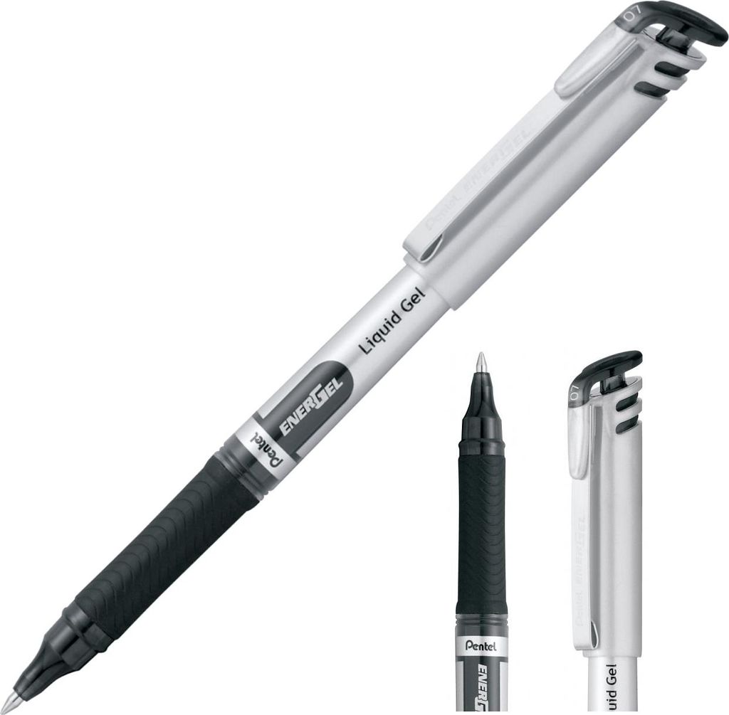 PENTEL ENERGEL ROLLER BALL PEN Gelschreiber Büro 0,7 mm BL17 SCHWARZ