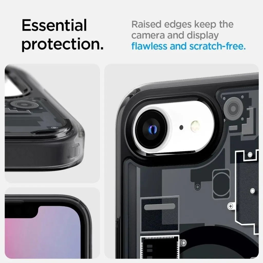 Protection iPhone 16E Coque Transparente MagSafe Spigen Ultra Hybrid - 13
