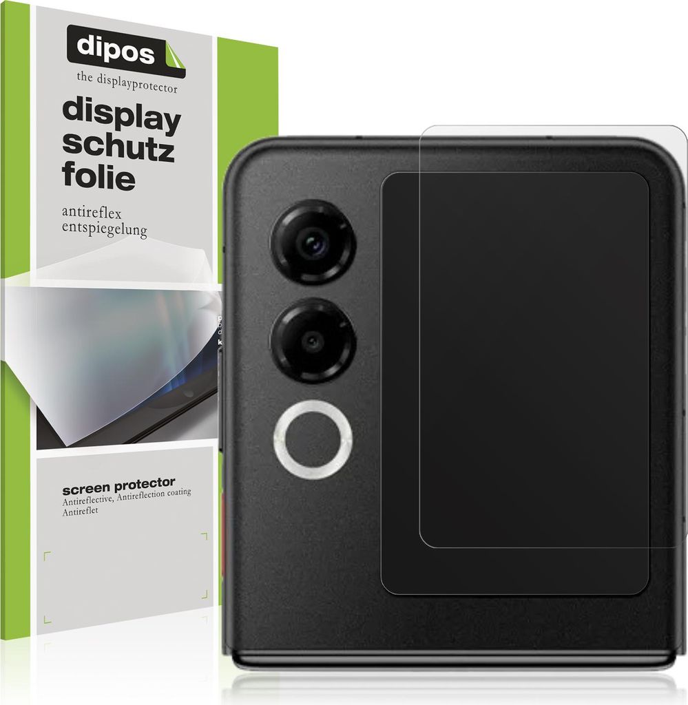4x Schutzfolie für Nubia ZTE Flip 2 5G Außenseite matt Displayschutzfolie Folie Display Schutz dipos