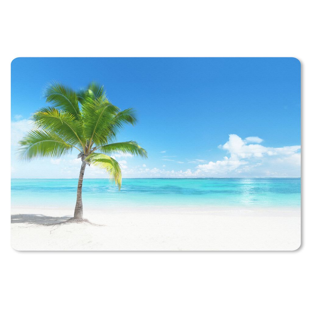 MuchoWow® Schreibtischunterlage Palme - Strand - Meer - Produktbild 