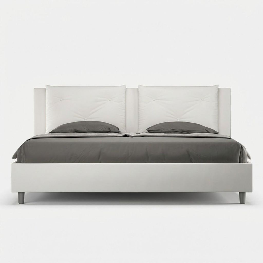 King-Size-Polsterbett mit Stauraum 180x200 Appia K - Weiß Produktbild 