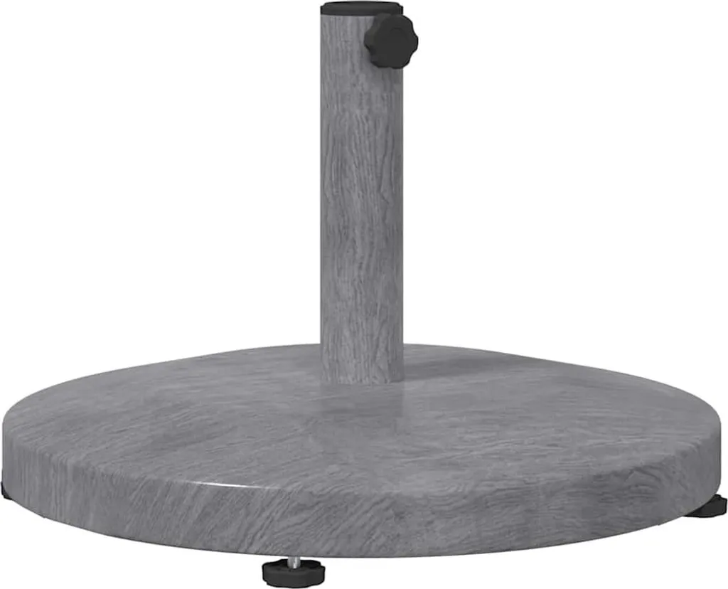 Supporto Ombrellone Grigio Scuro vidaXL - Base Effetto Legno per Patio