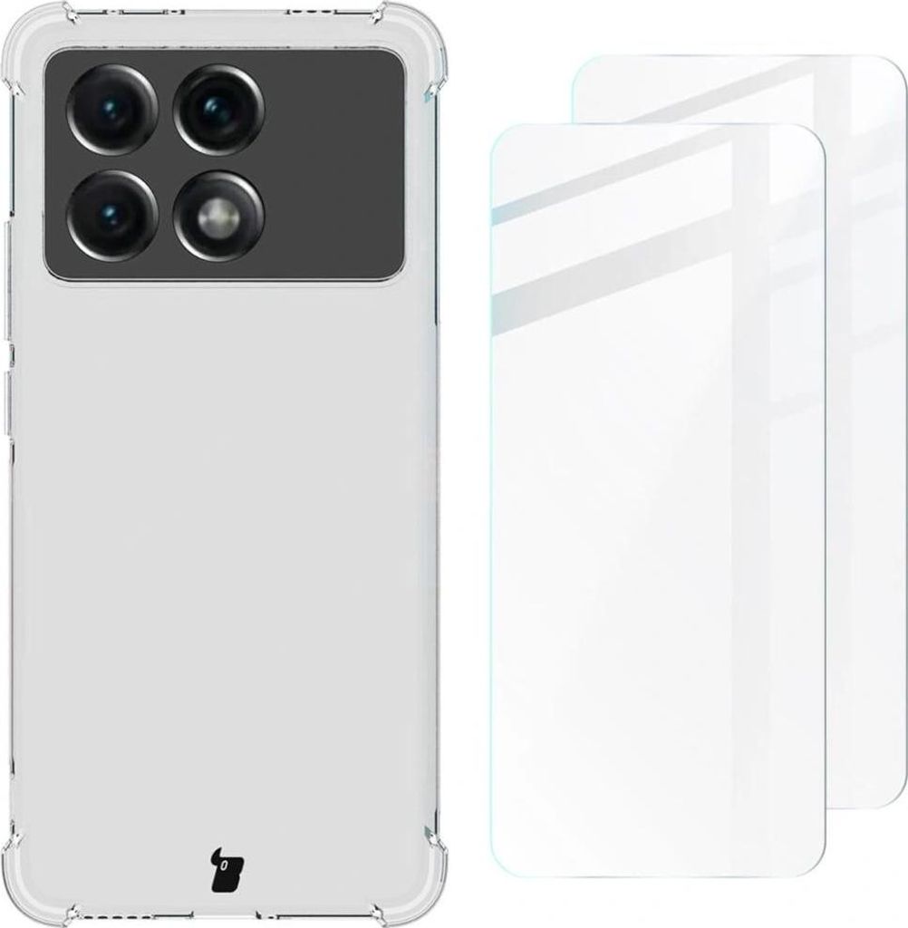 Bizon Case Clear Pack für Poco X6 Pro, transparent Produktbild 