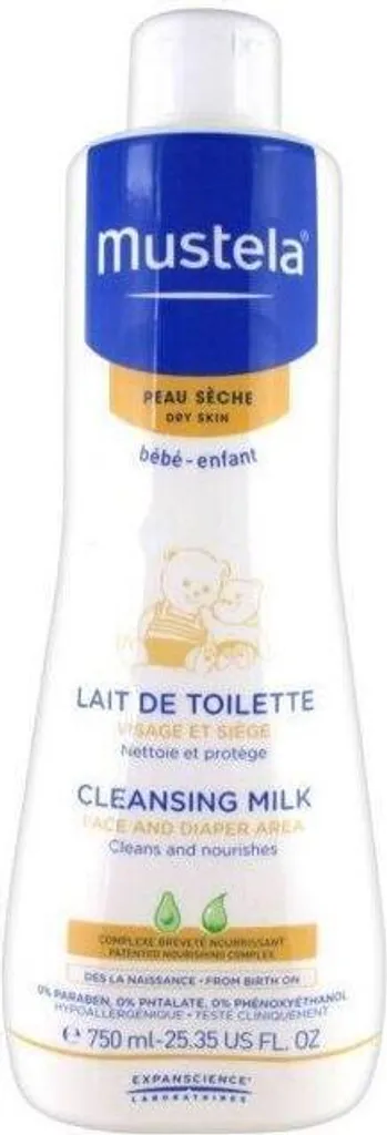 Mustela Latte detergente senza risciacquo con avocado biologico 750 ml