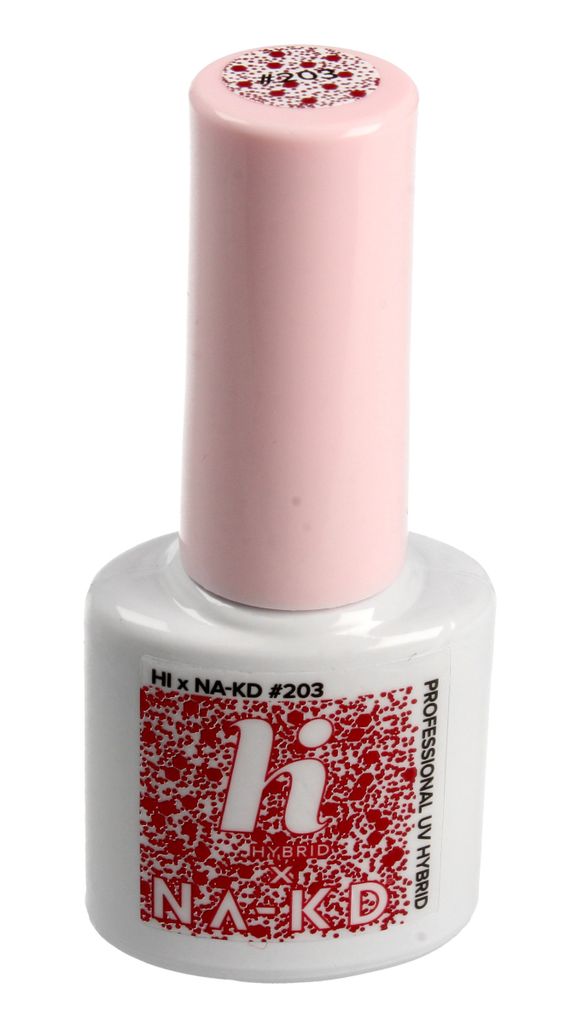 Hi Hybrid 203 Red Elements Glitter UV Gel Nail Polish 5ml
