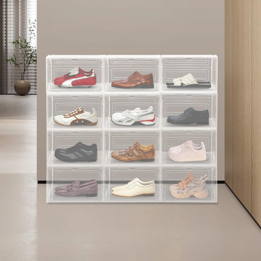 Rangement chaussures pour dressing et entrée - Boîte transparente PP - 5