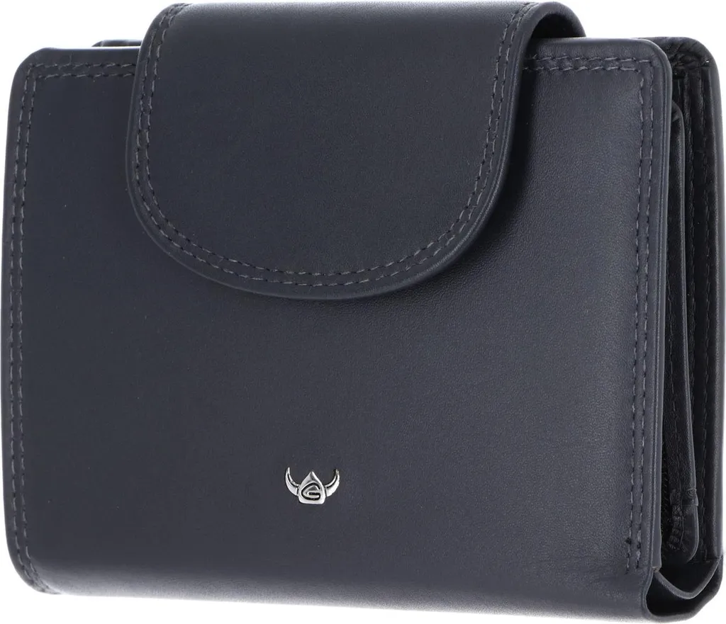 Golden Head Polo 1237 Portafoglio Pelle Blu Marine RFID Protect