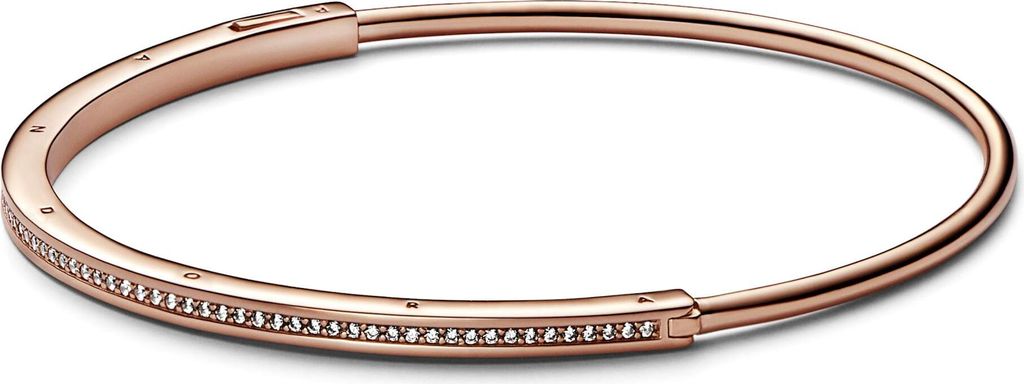PANDORA Damen Armreif Signature ID, rosévergoldet