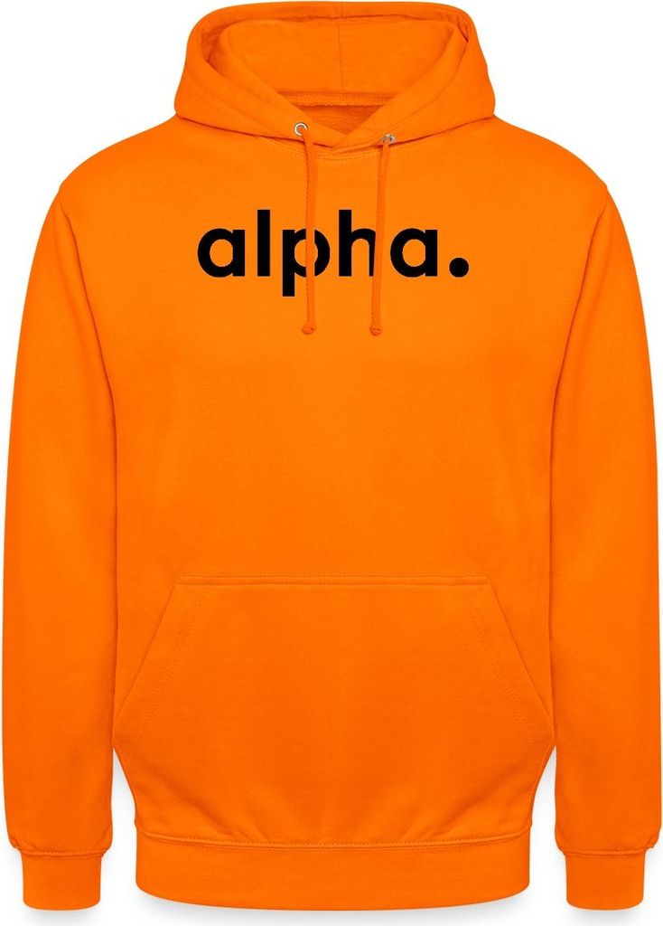 Spreadshirt Stromberg Firmenschriftzug von Alpha Uni Hoodie, XL, Orange