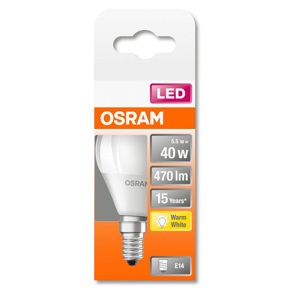 OSRAM Sphärisch gefrostete LED-Lampe mit Kühlkörper - Produktbild 