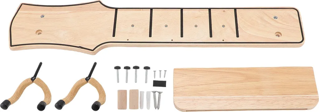 Accroche Guitare Murale Anti-Chute avec Support de Rangement T127