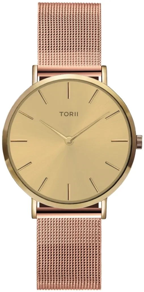 Montre femme élégante or rose idéale pour le travail ou une soirée