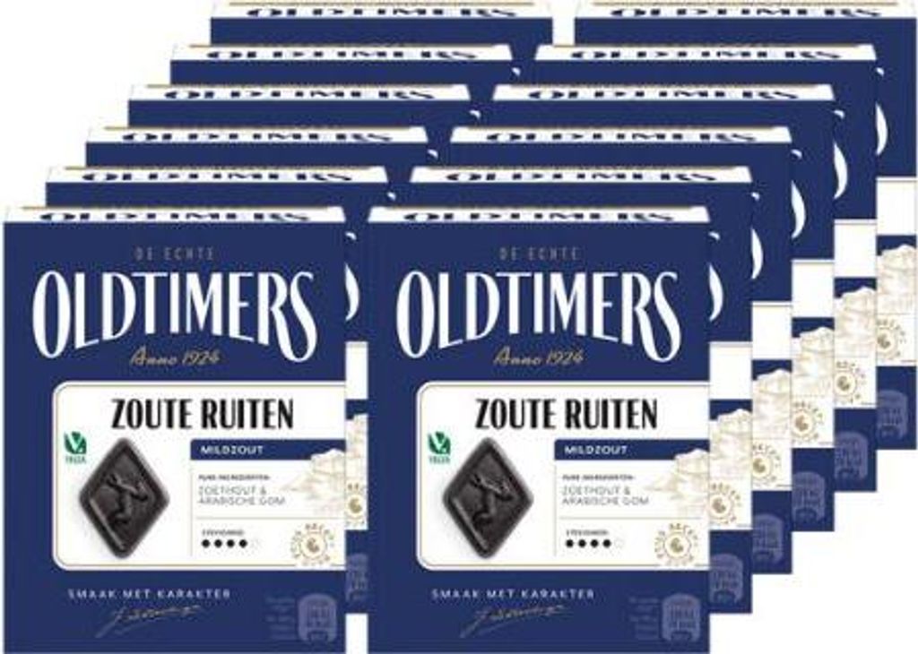 Oldtimers Hindelooper Rauten Lakritz 6 x 185 Gramm Produktbild 