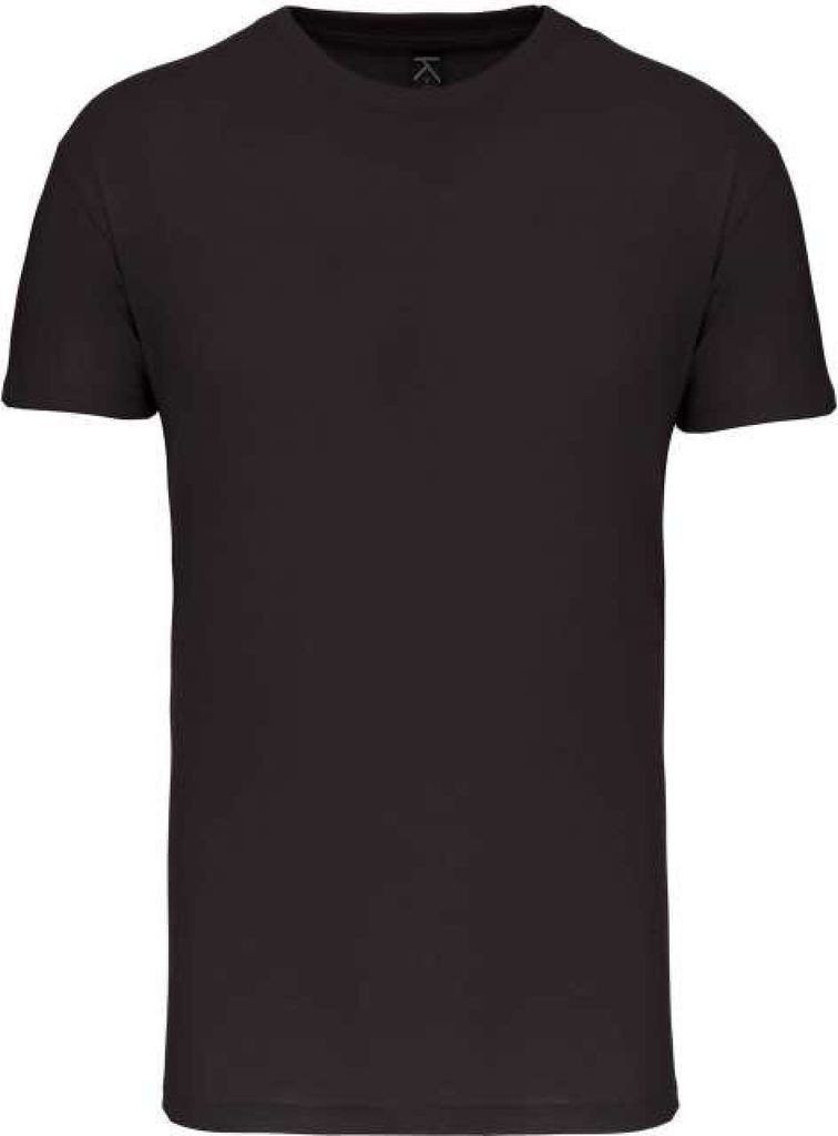 Kariban Herren T-Shirt Round Neck Oberteil Shirt Basic Rundhals, Größe:M, Farbe:Dark Grau