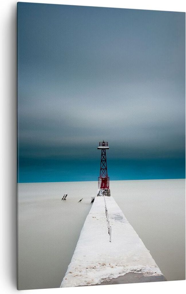 Bild auf Leinwand - Leinwandbild - Einteilig - Turm Strand Produktbild 