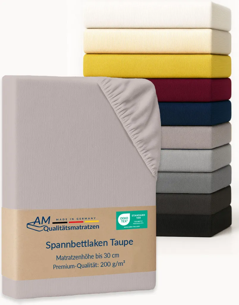 Lenzuolo Matrimoniale Jersey 180x200 No Stiro AM Qualitätsmatratzen