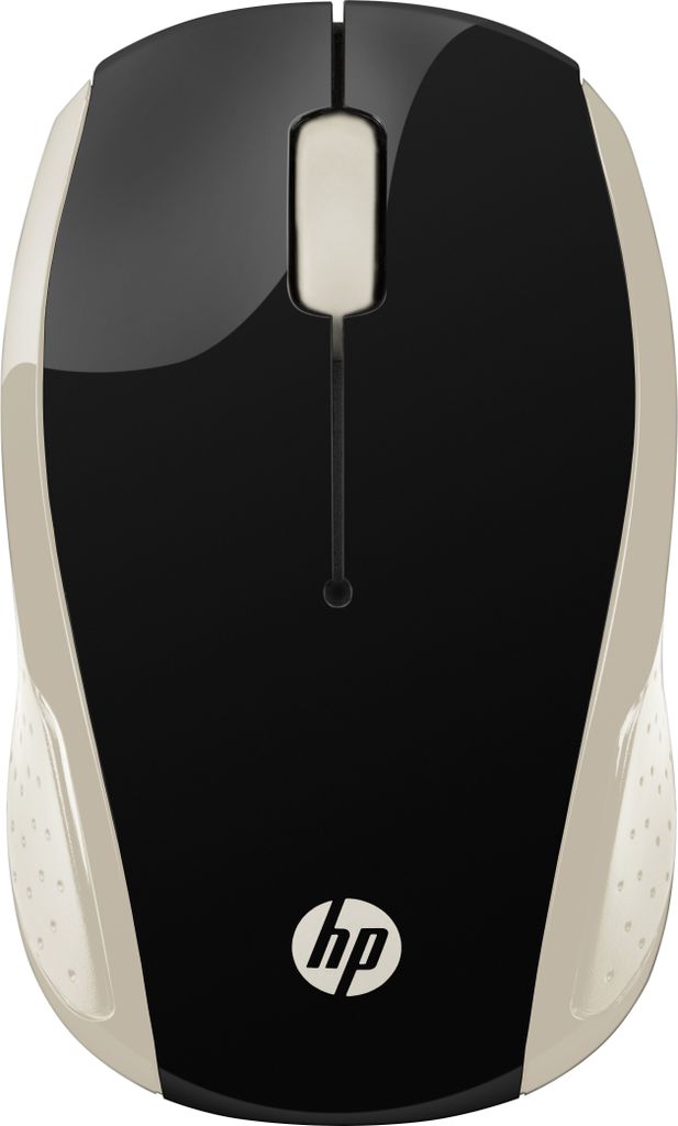 HP Maus 200 Kabellos USB-A 3-Tasten Gold/Schwarz Image du produit 