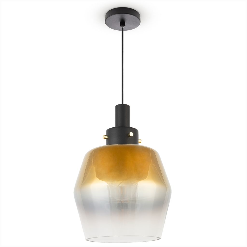 Pendellampe Hängelampe Glas Lampenschirm Vintage Esszimmer Modern E27