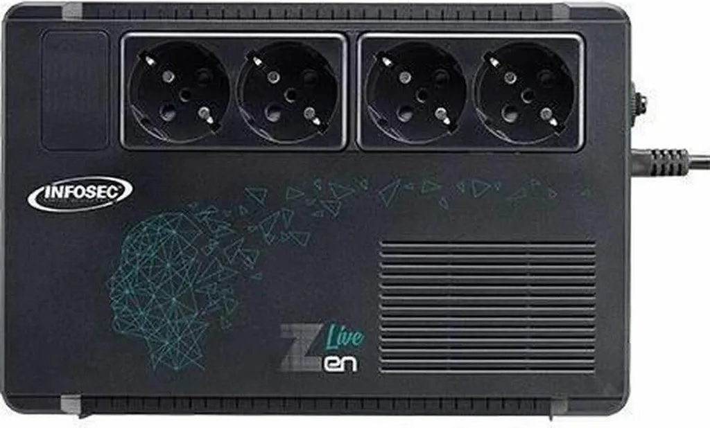 Onduleur Line-Interactive 300W Infosec Zen Live 500 avec 4 sorties
