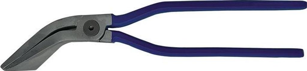 Falzzange Länge 285 mm Backenbreite 60 mm aufgelegt 45° gebogen ohne PVC