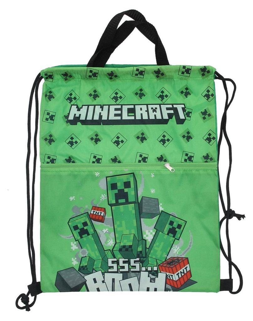 Minecraft Turnbeutel für Kinder – Leichter Sportbeutel mit Produktbild 