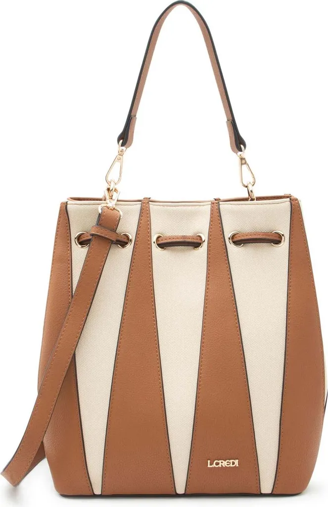 Offerta L.CREDI Raisa Hobo Bag Cognac - La Borsa Perfetta a Meno - 1