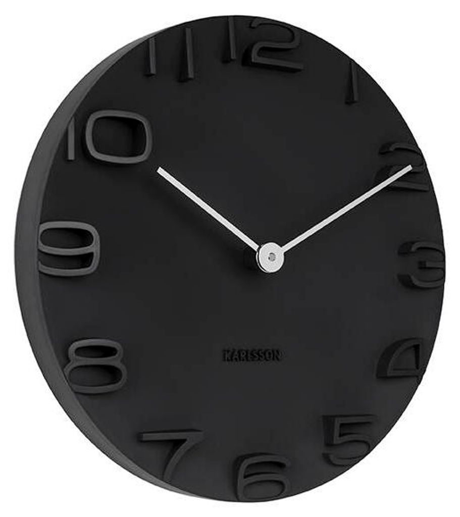 Nástenné hodiny Karlsson 5311BK, On The Edge, 42 cm Obrázok produktu 