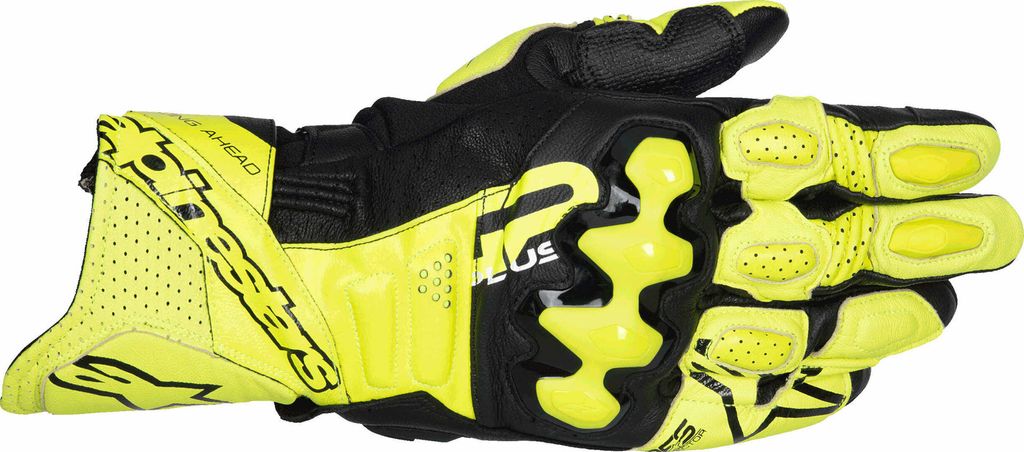 Alpinestars Gp Plus R V3 Motorrad Handschuhe, schwarz/neon-gelb, L
