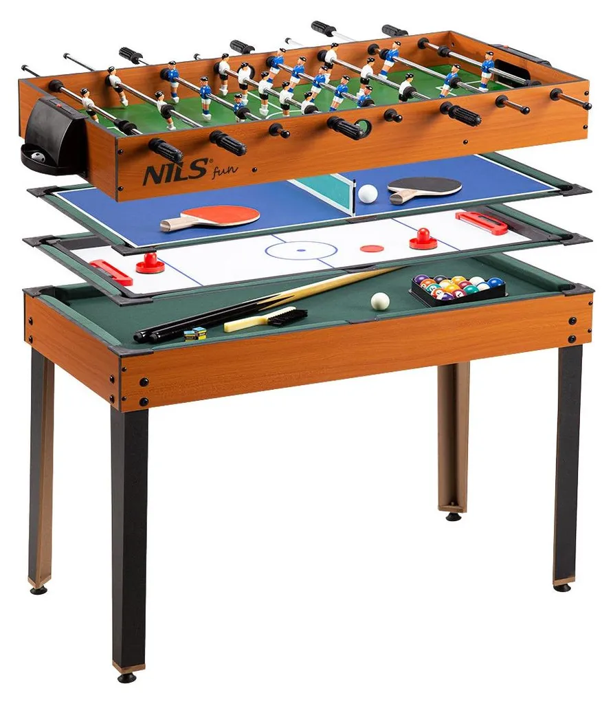 Table multi-jeux 4 en 1 compacte et robuste avec accessoires inclus - 9