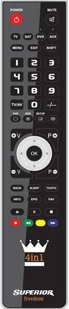 Télécommande Pour 4 Appareils Tv, Sat Etc... Avec Cordon Image du produit 