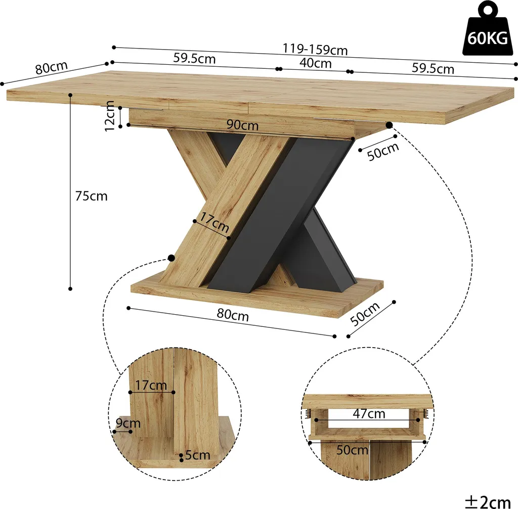 Petite table salle à manger extensible : gagnez de la place avec style - 7
