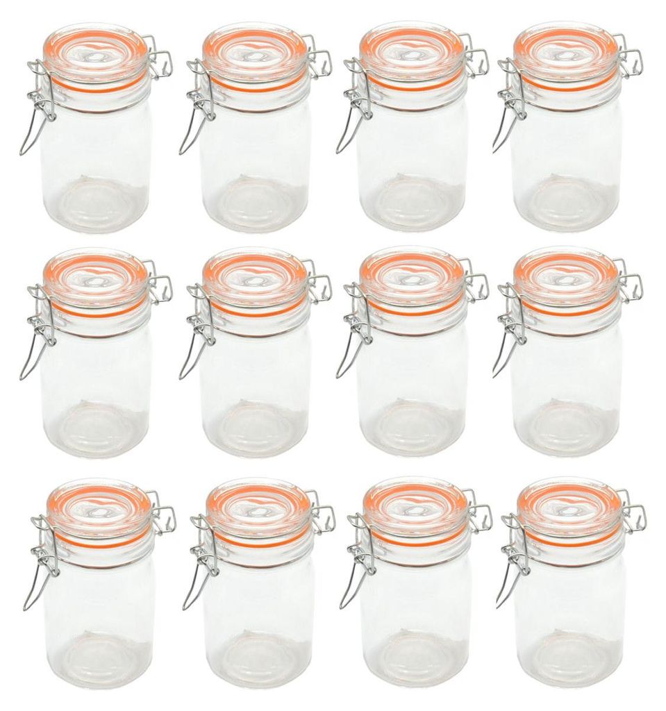 Einmachglas mit Metall Verschluss 250 ml - 12er Set - Produktbild 