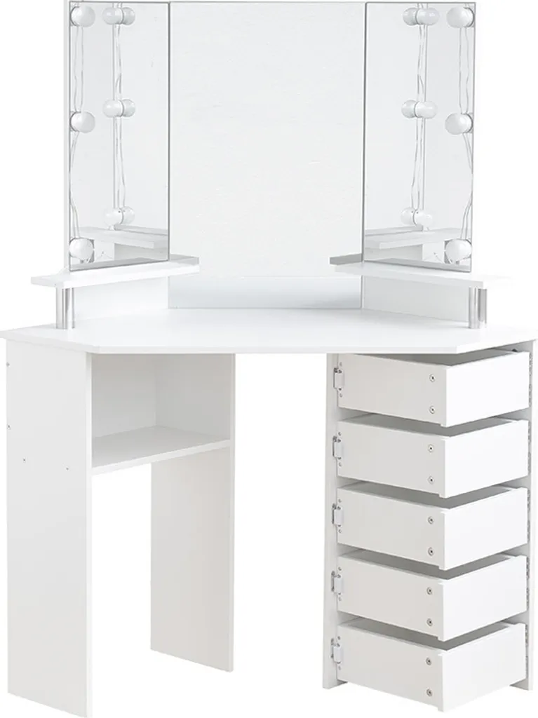 Miroir LED Coiffeuse CANDICE : Fini les Problèmes de Lumière pour se Maquiller