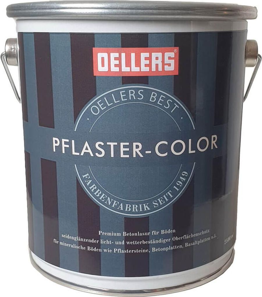 OELLERS Pflaster-Color RAL 7035 Lichtgrau – 2,5L wetterfeste Versiegelung für Pflastersteine, Beton- & Basaltplatten