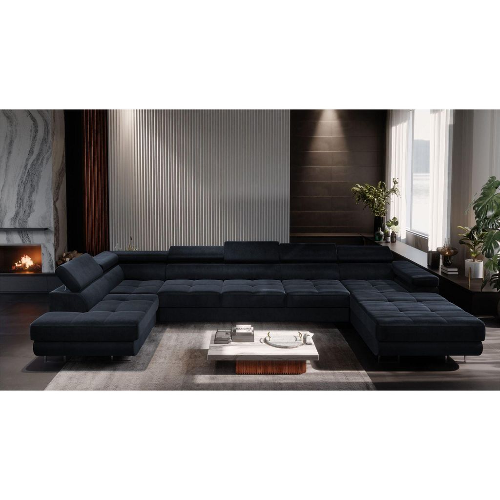 MUFFO Ecksofa U-Form Links WILD MAXI U mit Schlaffunktion Produktbild 