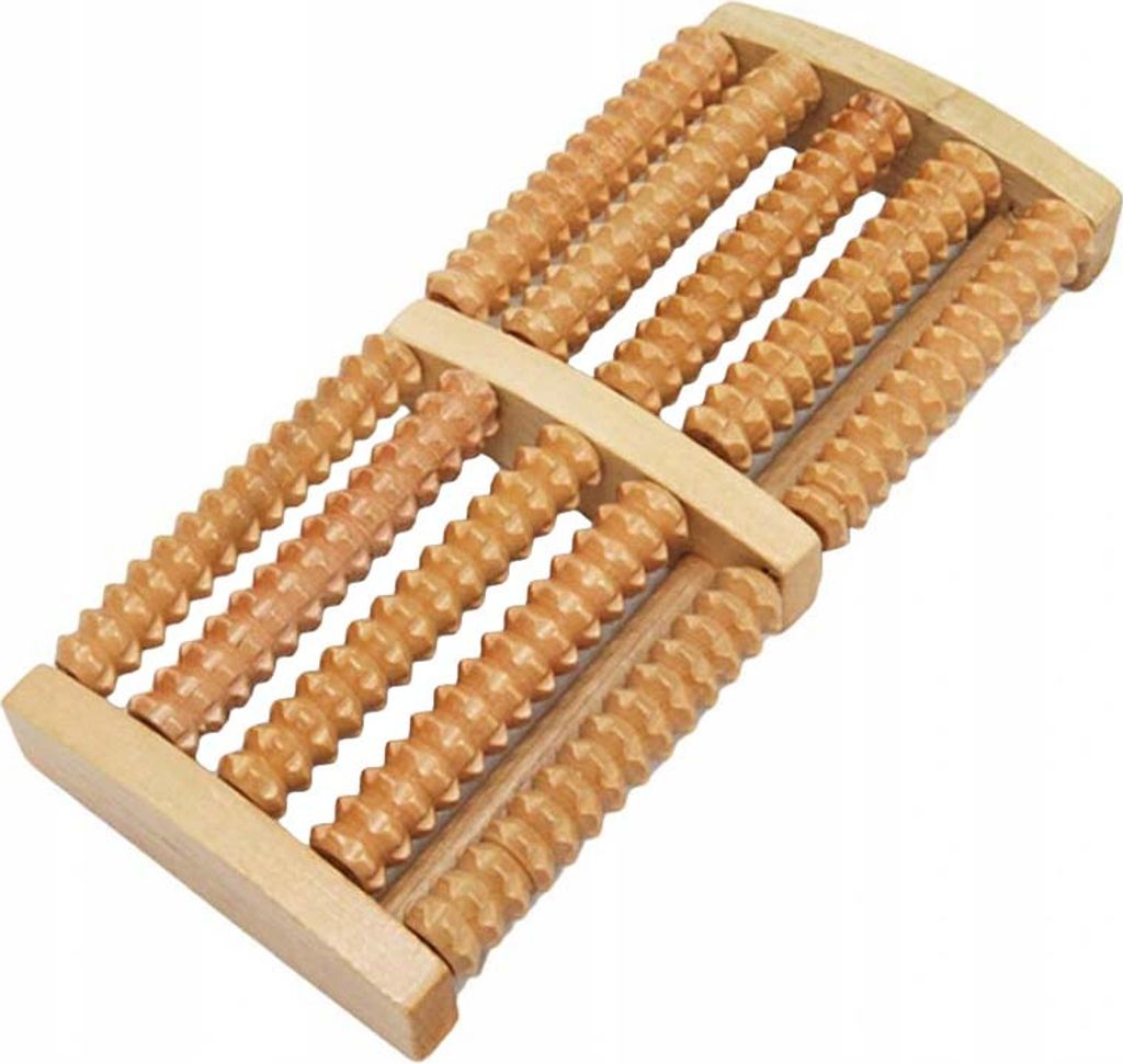 Rouleau de massage des pieds traditionnel en bois 2x5 Image du produit 