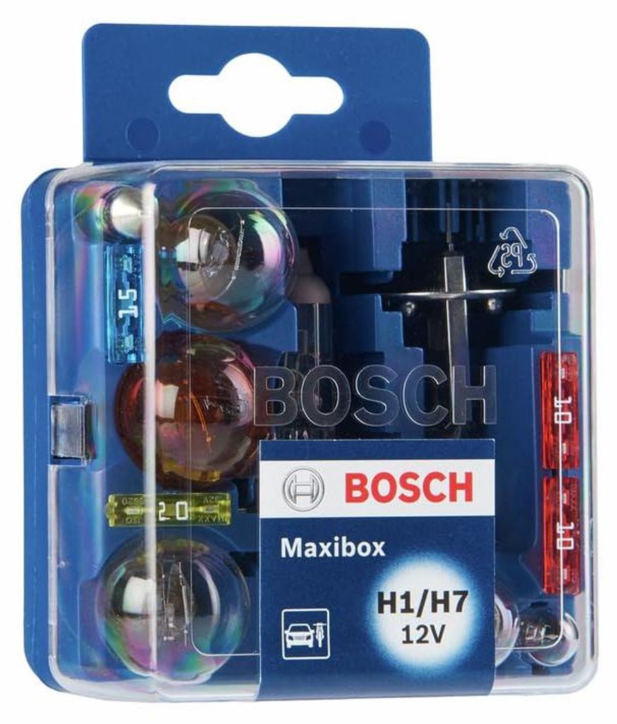 Bosch H1/H7 Maxibox Lampenbox - 12 V Produktbild 