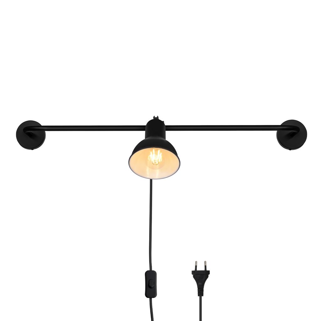ZMH Wandleuchte Innen Schwarz Wandlampe  Wandbeleuchtung Produktbild 10