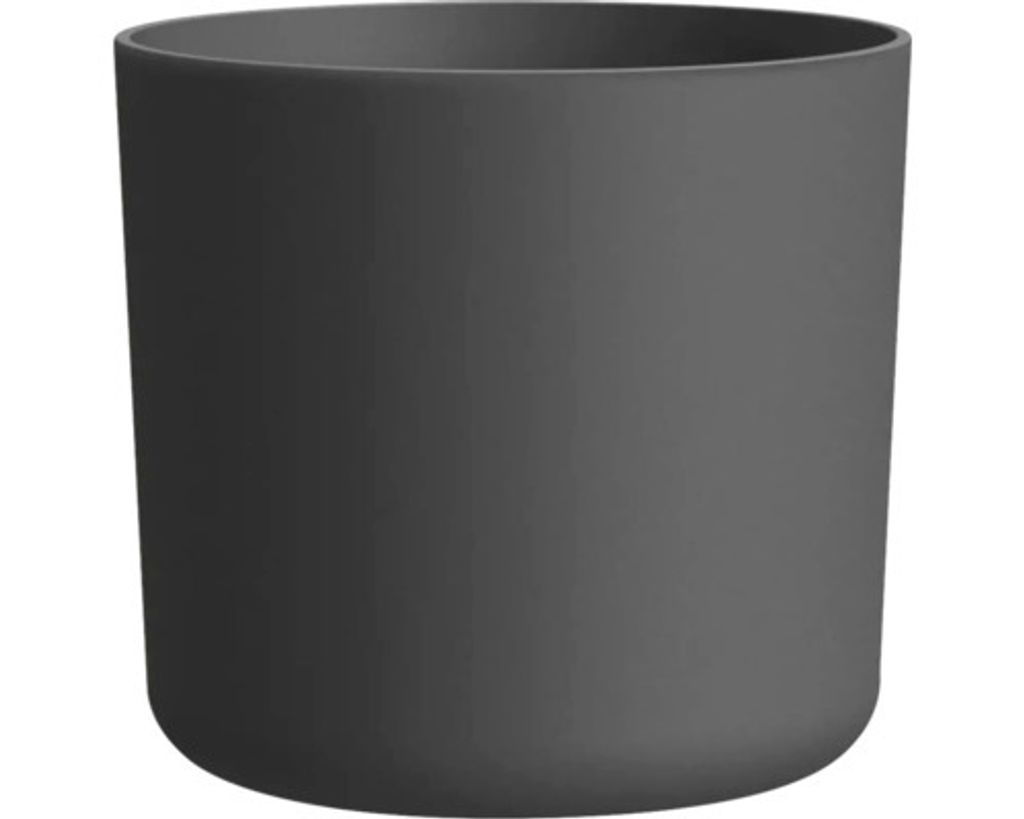 Blumentopf Lora Kunststoff matt Ø 30 cm H 27,4 cm anthrazit