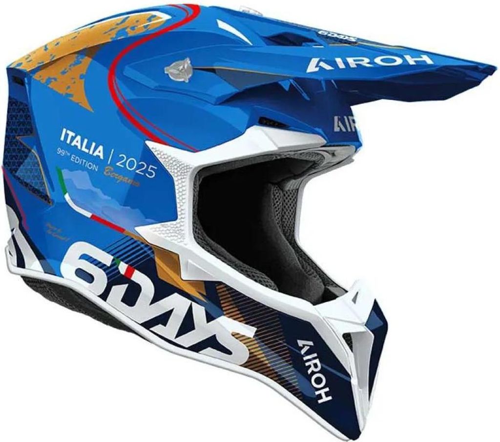 Airoh Wraaap Six Days Italy 2025 Offroad-helm Blau M Blau M Zdjęcie produktu 