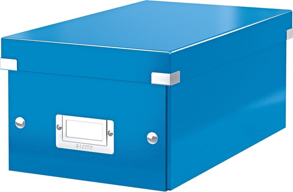 Ablagebox Click & Store DVD blau Packung mit 6 Stück