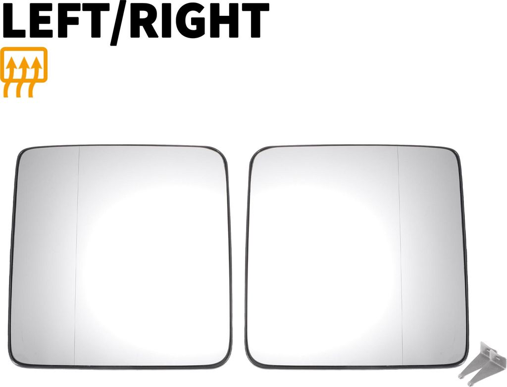 Paire De Verres De Rétroviseur Latéral De Remplacement Avec Image du produit 