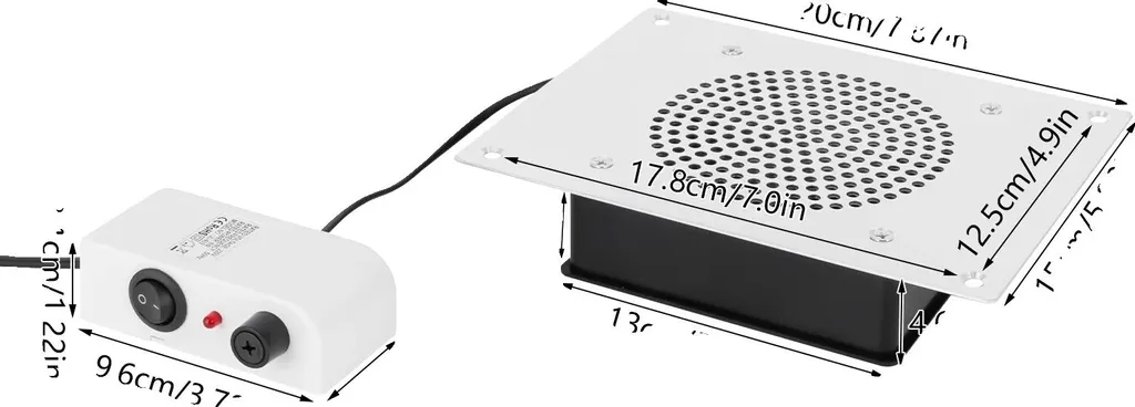 Aspiratore Unghie Bianco per Casa - Separatore Polvere Facile e Compatto