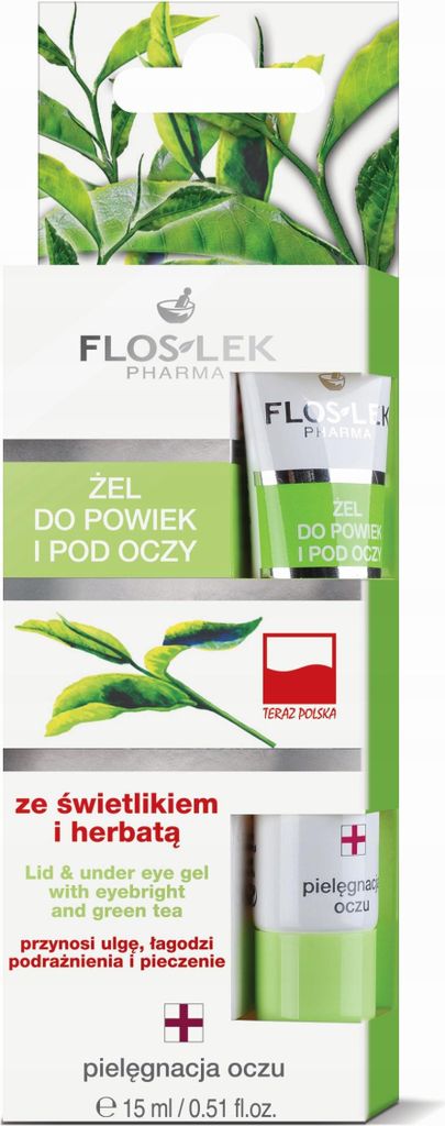 Augenlid- und Augenpartie-Gel mit Augentrost und Tee 15 ml (Tube)