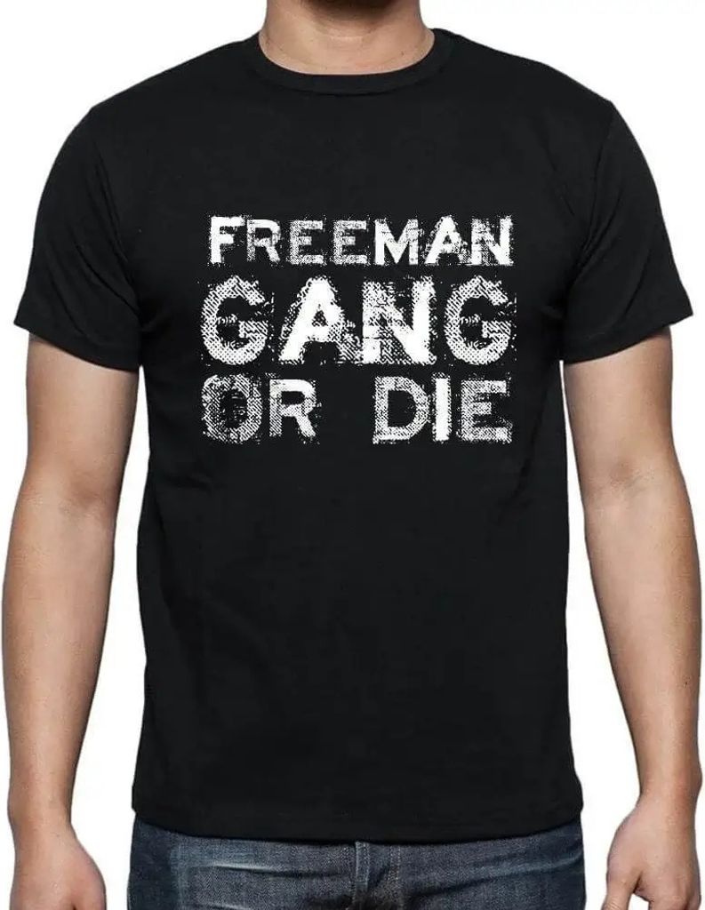 Herren Grafik T-Shirt Freeman-Familienbande – Freeman Family Gang – Öko-Verantwortlich Vintage Jahrgang Kurzarm Lustige Druck Geburtstag Gesch...